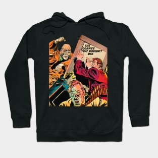 Zombie Intrigue. Tales of mystery and suspense. The corpse that wouldn't die. 1955 Retro Vintage Comic Book Hoodie